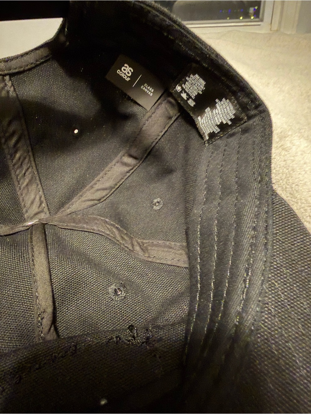 ASOS Black Cap with Silver Rope-Trim Patch - Picture 5 of 5